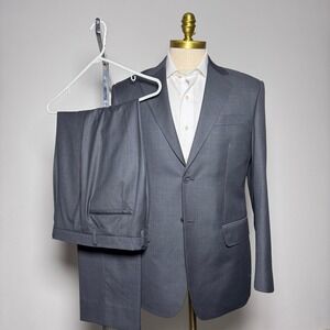 Dainty Men's Charcoal Gray Wool Blend Suit 2 Piece 40R 32W